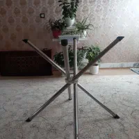 میز نهار خوری شیشه ای تاشو ۴ نفره|میز و صندلی غذاخوری|تربتحیدریه, شهرک ولیعصر|دیوار