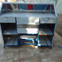 میز کار رستوران نو نو استیل طلایی با قفل|کافیشاپ و رستوران|ری, شهرک نظامی|دیوار