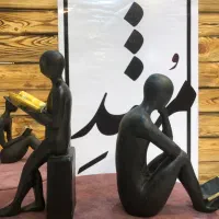 مجسمه و استند کتاب کتابخوان دکوری مرشد|مجسمه، تندیس، ماکت|گلبهار, شهر جدید گلبهار|دیوار