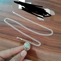 زنجیر نقره کارتیر و یگ عدد انگشتر