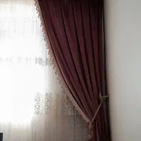 پرده پذیرایی همراه والان مخمل|پرده، رانر، رومیزی|تهران, شکوفه (عبدل آباد)|دیوار