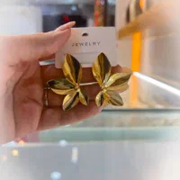گوشواره های استیل رنگ ثابت