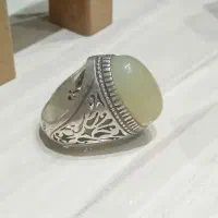 انگشتر عقیق سفید،مردانه