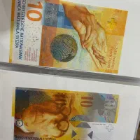 ست اسکناس کلکسیونی ۱۰ فرانک سوییس کیفیت سوپر بانکی