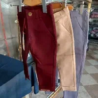 شلوار کتان پنبه کمربند دار پسرانه عمده بچه گانه