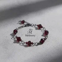 دستبند کریستال زرشکی|بدلیجات|تهران, جیحون|دیوار