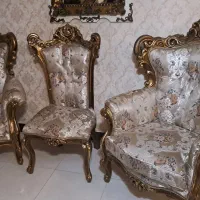 مبل استیل سلطنتی ۹ نفره با جلو مبلی|مبلمان خانگی و میز عسلی|رشت, دیانتی|دیوار