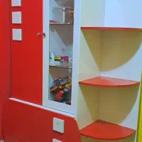 سرویس کامل تخت و کمد و قفسه کتاب