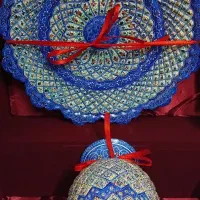 ست دیس و کوزه مینا کاری مدل اسلیمی نو با جعبه|صنایع دستی و سایر لوازم تزئینی|مشهد, رضاشهر|دیوار