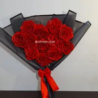 دسته گل و باکس رُز روبانی متنوع|گل مصنوعی|سنندج, |دیوار