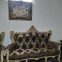 مبل سلطنتی 9 نفره|مبلمان خانگی و میز عسلی|پاکدشت, |دیوار