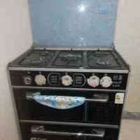 فروش اجاق گاز ۵ شعله طرح فر دو کشویی شیشه ای ...