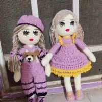 عروسک دست بافت|صنایع دستی و سایر لوازم تزئینی|یاسوج, |دیوار