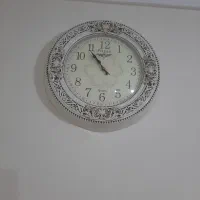 ساعت دیواری سفید طرح دار|ساعت دیواری و تزئینی|قزوین, |دیوار