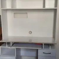 میز  کامپیوتر و میز تحریر کاملاً سفید یکدست|میز تحریر و کامپیوتر|کرج, اتحاد|دیوار