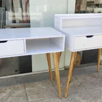 میز تحریر ام.دی.اف پایه چوب