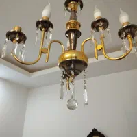 دو عدد لوستر برنز هرعدد سه شعله دوتایی|لوستر و چراغ آویز|مشهد, فرهنگ|دیوار