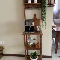 پایه گل و کارهای چوبی.پاسماوری میز بار|گل و گیاه طبیعی|نیشابور, باغرود|دیوار