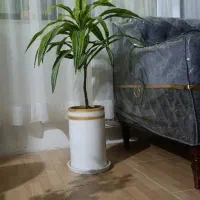 گل با گلدان