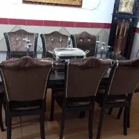 میز غذاخوری ۸ نفره چوبی|میز و صندلی غذاخوری|اسدآباد, |دیوار