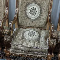 مبل چوبی بامیزغذا خوری هشت نفره|مبلمان خانگی و میز عسلی|مشگین شهر, |دیوار