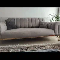 مبل 8نفره شامل دو کاناپه و دومبل تک نفره جنس مخمل