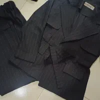 کت و شلوار مانتو دیپلمات یقه انگلیسی سه تیکه نونوو