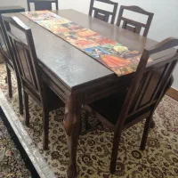 میز ناهار خوری 6نفره تمام چوب