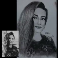 سیاه قلم نقاشی طراحی|تابلو، نقاشی، عکس|قم, زاویه|دیوار