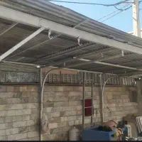 سایه بان فلزی محکم قوی رنگ شده