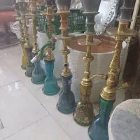 قلیان برنز ۱۰ عدد در ج یک کم کار کرد|صنایع دستی و سایر لوازم تزئینی|ارشق, |دیوار