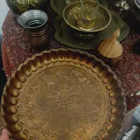 ست سماور وقوری وتزیینات برنجی|سماور، چای‌ساز، قهوه‌ساز|مشهد, شاهد (شهرک غرب)|دیوار
