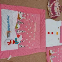سرویس خواب مخمل نوزادی دخترانه به همراه ساک