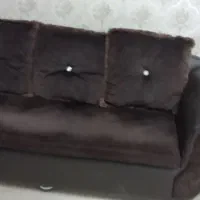 مبل ۷ نفره چرم و مخمل