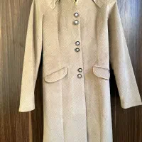 پالتو زنانه شیک رنگ کرم روشن