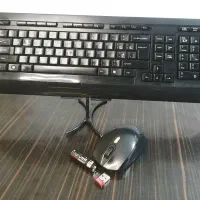 کیبورد A4TECH + ماوس TSCO بی‌سیم سالم