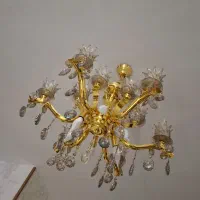 لوسترآبکاری طلا رنگ ثابت|لوستر و چراغ آویز|تبریز, |دیوار