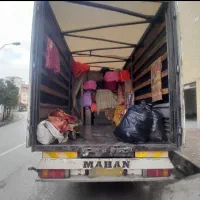 خدمات باربری زیبا بار همرا با خاورمسقف نیسان کارگر