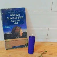 شمع مومی استوانه آبی