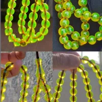 تسبیح شمش کهنه اورجینال گری فسفری بکر زیبا