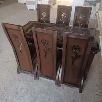 میزصندلی چوبی ناهار خوری شش نفره درحد نو ده میلیون|میز و صندلی غذاخوری|سبزوار, مدرس|دیوار