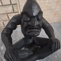 مجسمه چوبی متفکر مایا|مجسمه، تندیس، ماکت|کرج, مصباح|دیوار