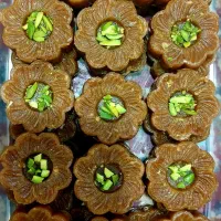 خرمای قالبی،انواع حلوا،رنگینک های پرملات