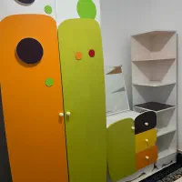 سرویس کامل بچه ویک‌کمد تک|تخت و سرویس خواب|بهارستان, |دیوار