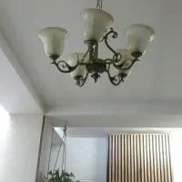 لوستر  ۵شاخه حباب دار