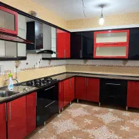 فروش کابینت MDF های گلاس با گاز صفحه ای و سینک
