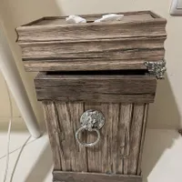 جا دستمال کاغذی و سطل