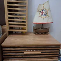 تخت خواب تک نفره (یک نفره) جوان همراه با پاتختی|تخت و سرویس خواب|شهریار, شهریار|دیوار