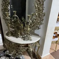 ساعت  اینه کنسول و میز تلوزیون برنز