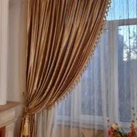 پرده همراه با دستک و آستر